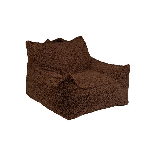 Pouf a sacco per bambini marrone chiaro con rivestimento in pelliccia sintetica Club – Wigiwama