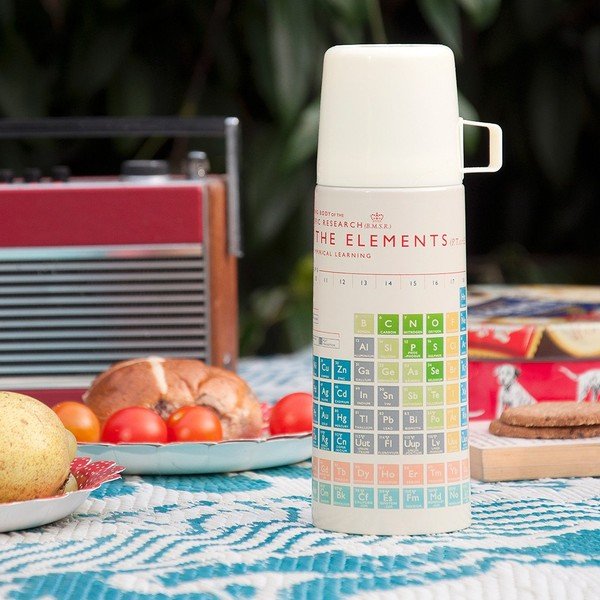 Borraccia termica color crema 350 ml Periodic Table – Rex London-image-2