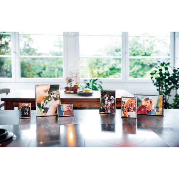 Cornice da appoggio/parete in metallo color argento 10,5x16 cm Sweet Memory - Zilverstad-image-3