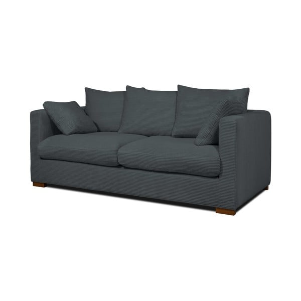 Divano in velluto a coste grigio 175 cm Comfy - Scandic-image-2