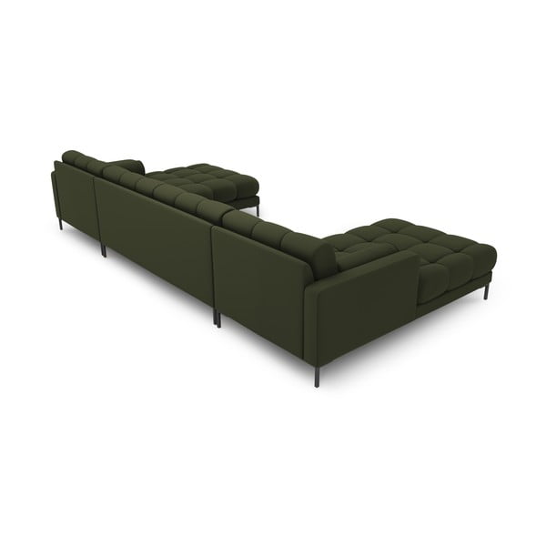 Divano a U angolare verde Bali - Cosmopolitan Design-image-4