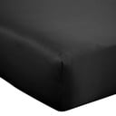 Lenzuolo con angoli nero in raso di seta 90x190 cm Silky Soft – Catherine Lansfield