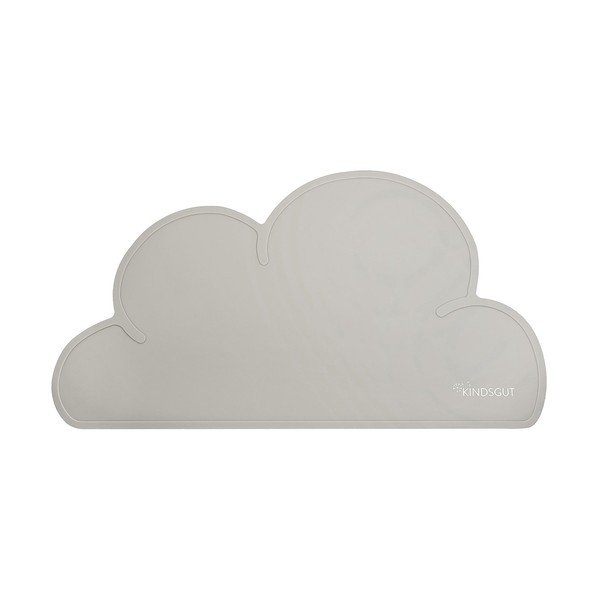 Tovaglietta in silicone grigio nuvola, 49 x 27 cm - Kindsgut