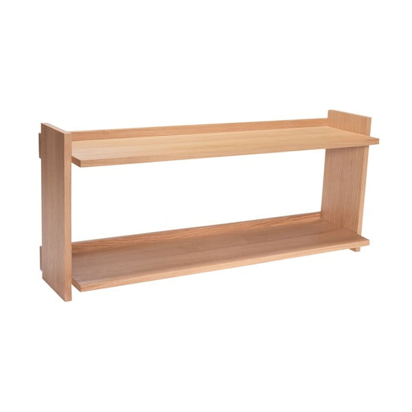 Scaffale a castello in rovere decorato in colore naturale 100 cm Forma - Hübsch-image-2