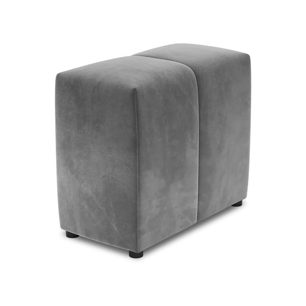 Bracciolo in velluto grigio per divano componibile Rome Velvet - Cosmopolitan Design