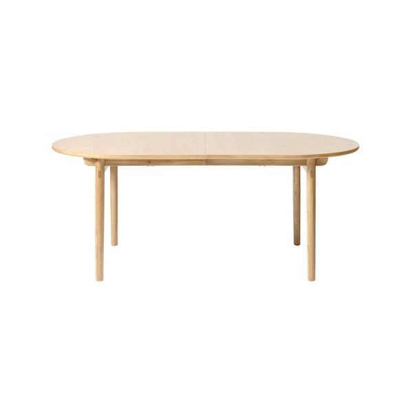 Tavolo da pranzo pieghevole in rovere decorato 100x190 cm Carno - Unique Furniture