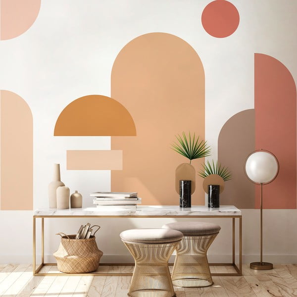 Adesivo da parete 250x200 cm Abstract Sunset - Ambiance-image-3