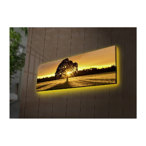 Quadro illuminato Albero, 90 x 30 cm - Wallity