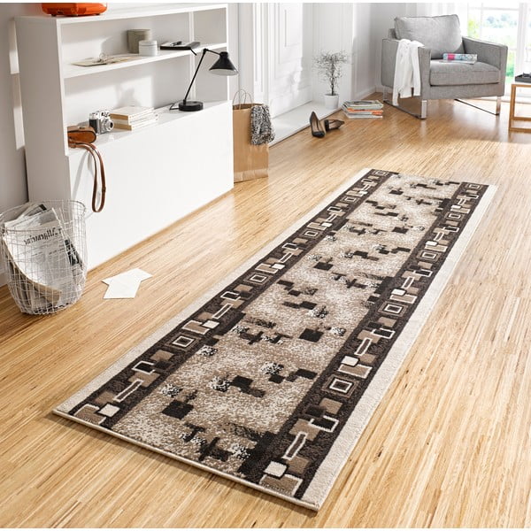 Tappeto marrone 250x80 cm Cube - Hanse Home-image-1
