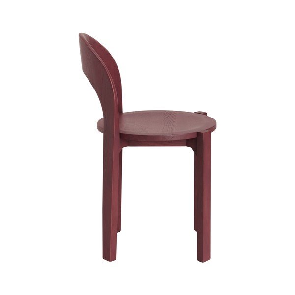 Sedie da pranzo in set burgundy in rovere massiccio 2 pz Vectrina – Ellos Home-image-3