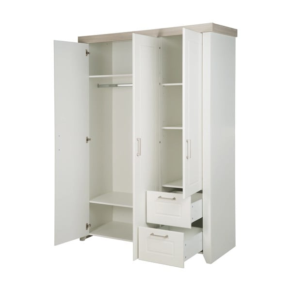 Armadio bianco per bambini 139x199 cm Felicia - Roba-image-4