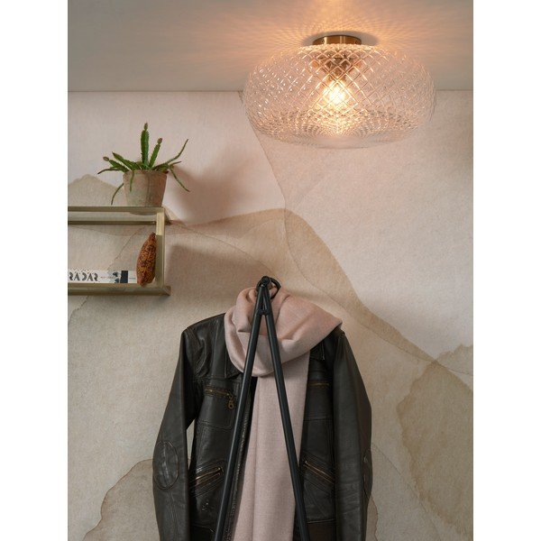 Lampada da soffitto beige con paralume in vetro ø 44 cm Venice - it's about RoMi-image-1