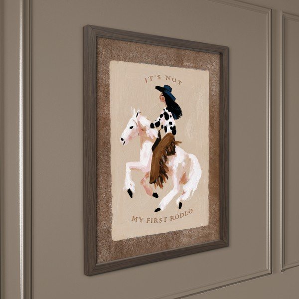 Dipinto stampato con cornice inclusa 30x40 cm Rodeo – Styler-image-1