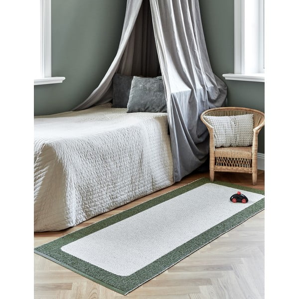 Tappeto da interno/esterno verde/color crema 70x120 cm Ilda Pine – Pappelina-image-3