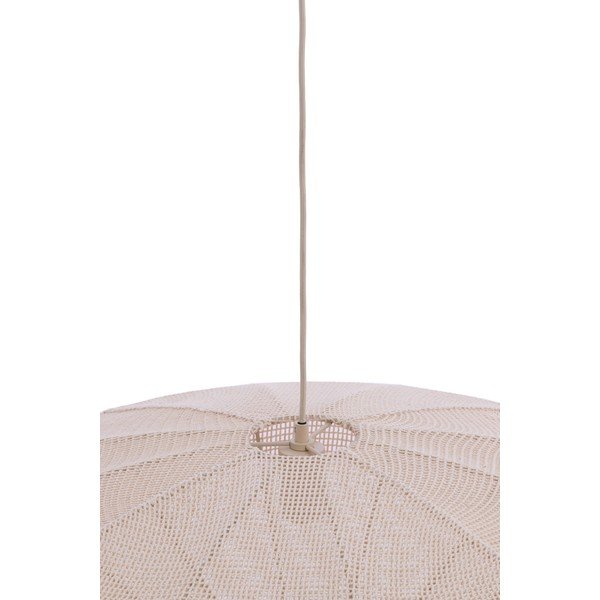 Lampadario color crema con paralume in tessuto Satilla – Light & Living-image-2