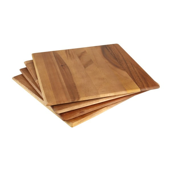 Set di 4 tovagliette in legno d'acacia Tuscany - T&G Woodware