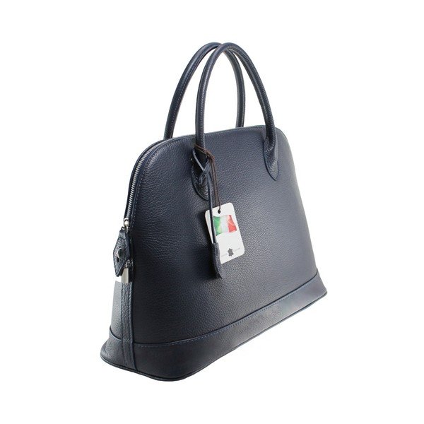 Borsa in pelle blu scuro Griot - Chicca Borse-image-3