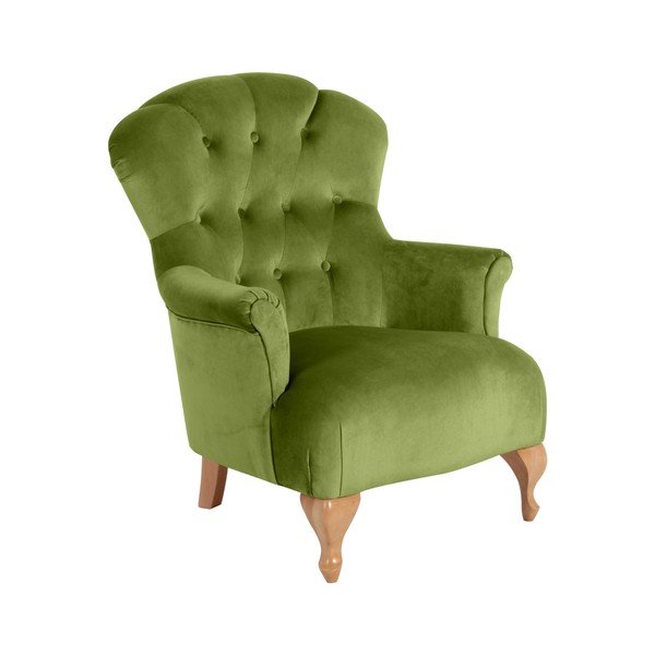 Poltrona verde Camilla Velor - Max Winzer