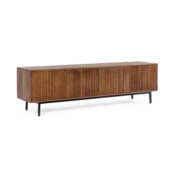 Mobile TV di colore naturale in mango massiccio 170x50x40 cm Tadita – Bizzotto-image-2