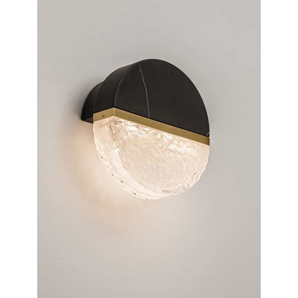 Lampada da parete LED nera in metallo con intensità regolabile Dorin – Nova Luce-image-1