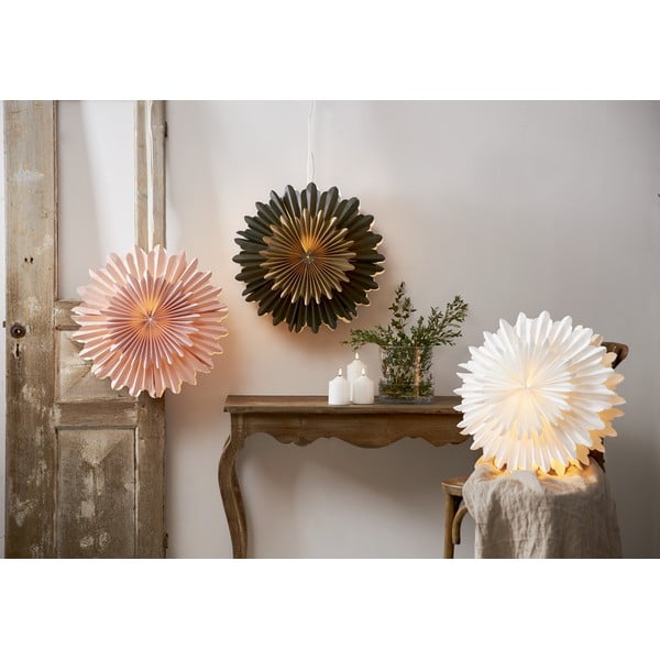 Decorazione luminosa natalizia rosa ø 50 cm Crystal - Star Trading-image-1