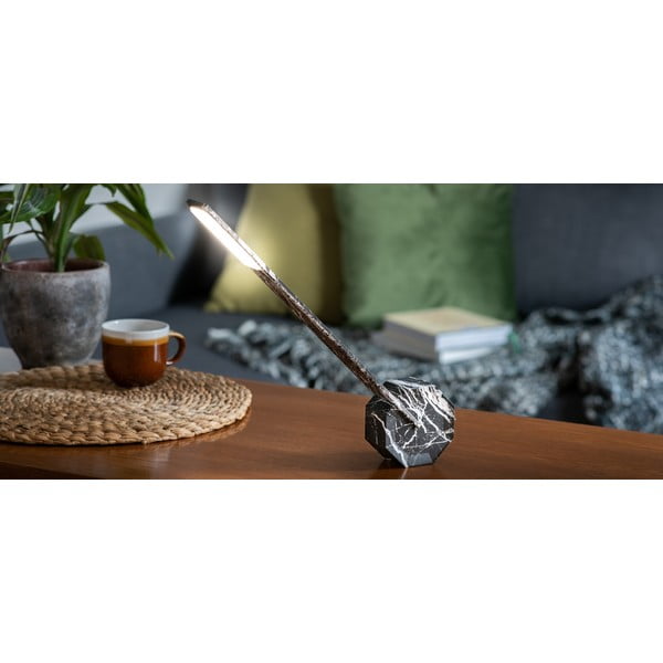 Lampada da tavolo nera (altezza totale 38 cm) Octagon One – Gingko-image-4