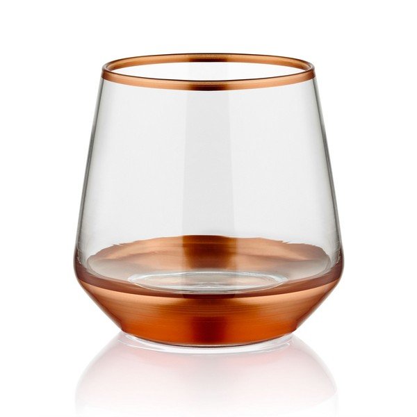 Set di 6 bicchieri Bronzo, 257 ml Glam - Mia