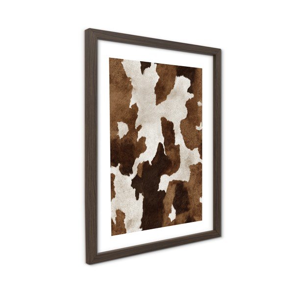 Dipinto stampato con cornice inclusa 30x40 cm Cowhide – Styler-image-3