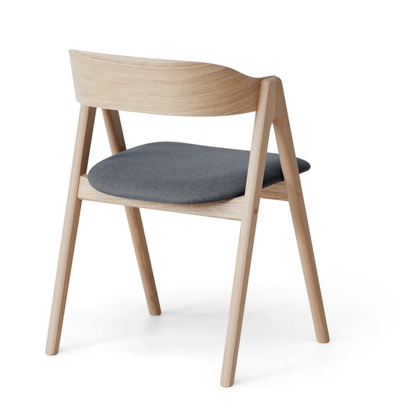 Sedia da pranzo in rovere con seduta grigia Findahl di Hammel Mette - Hammel Furniture-image-3