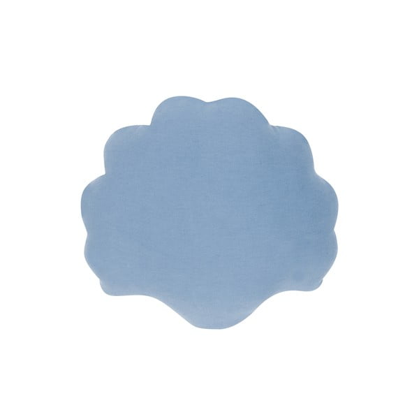 Cuscino decorativo in velluto blu , 28 x 30 cm Shell - Westwing Collection-image-3