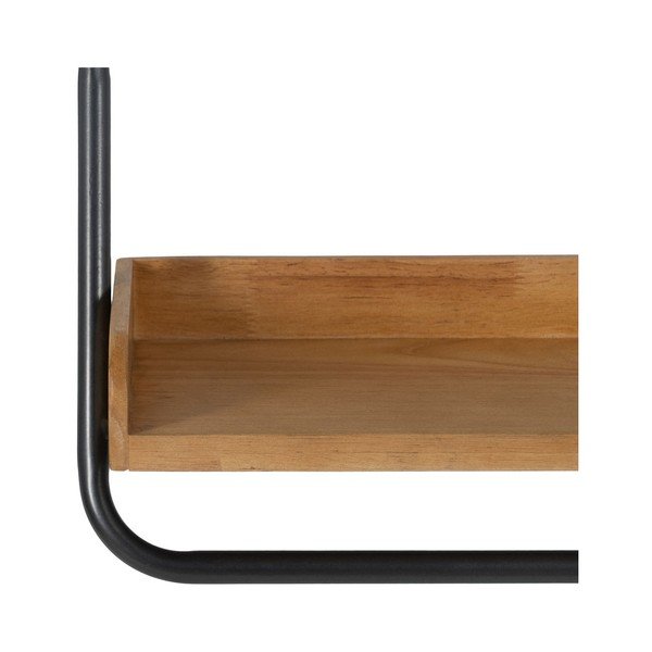 Scaffale in legno di gomma di colore naturale 120 cm - Ixia-image-4