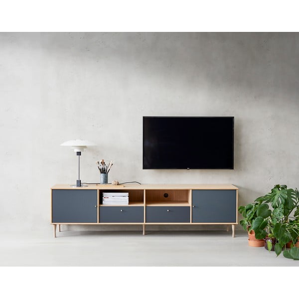 Cassettiera TV rivestita in rovere 233 Mistral - Hammel Furniture-image-1
