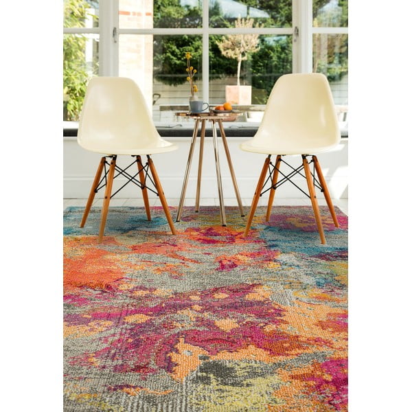 Tappeto rosso 150x80 cm Colores Cloud - Asiatic Carpets-image-1