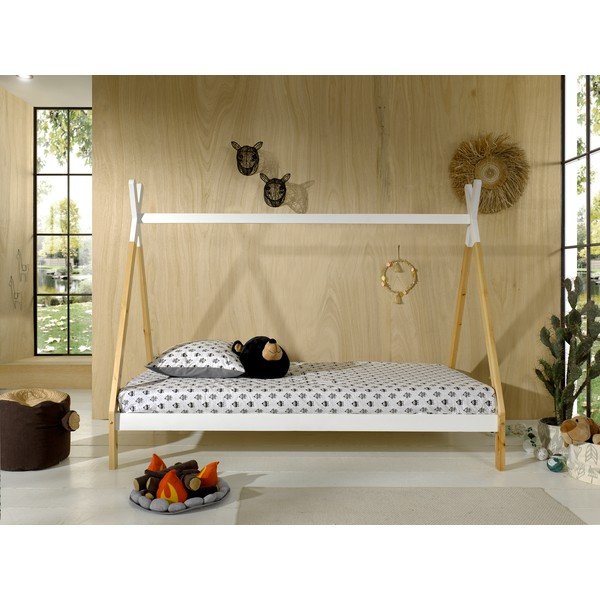Letto bianco per bambini , 90 x 200 cm Tipi - Vipack-image-1