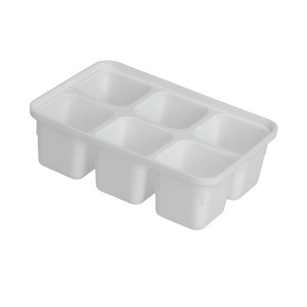 Set di 4 vaschette per cubetti di ghiaccio bianche Ice Cube - Metaltex
