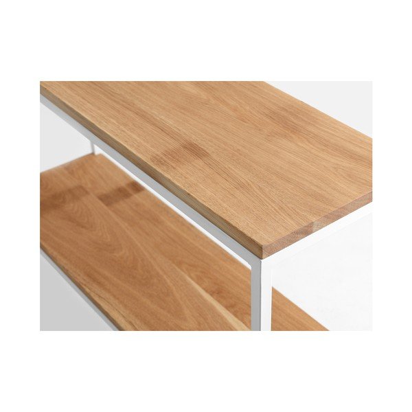 Mensole in rovere con struttura bianca Custom Form Julita, larghezza 30 cm - CustomForm-image-3