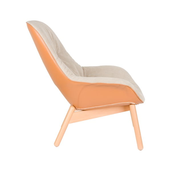 Poltrona beige Duke – White Label-image-3