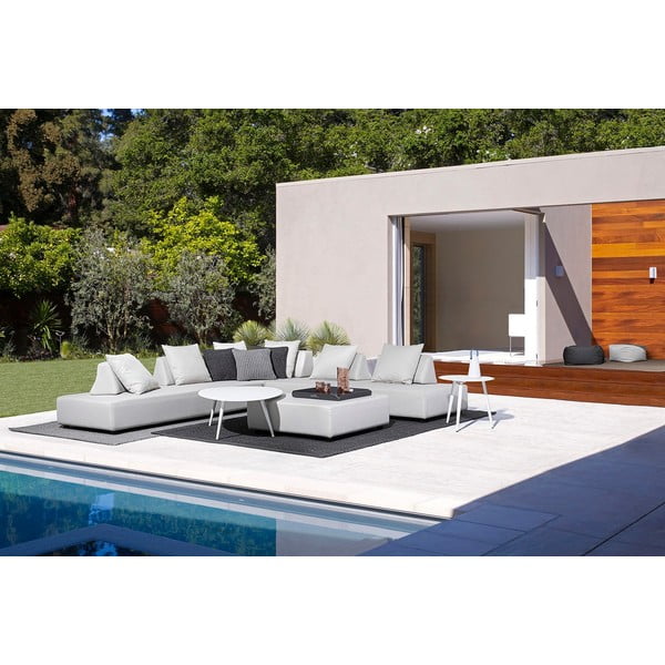 Tavolino da giardino rotondo in alluminio ø 50 cm Ridley   – Bizzotto-image-2