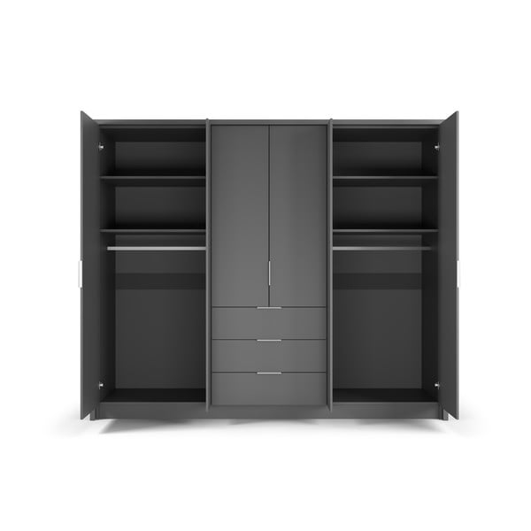Armadio grigio 255x217 cm Wells - Cosmopolitan Design-image-4