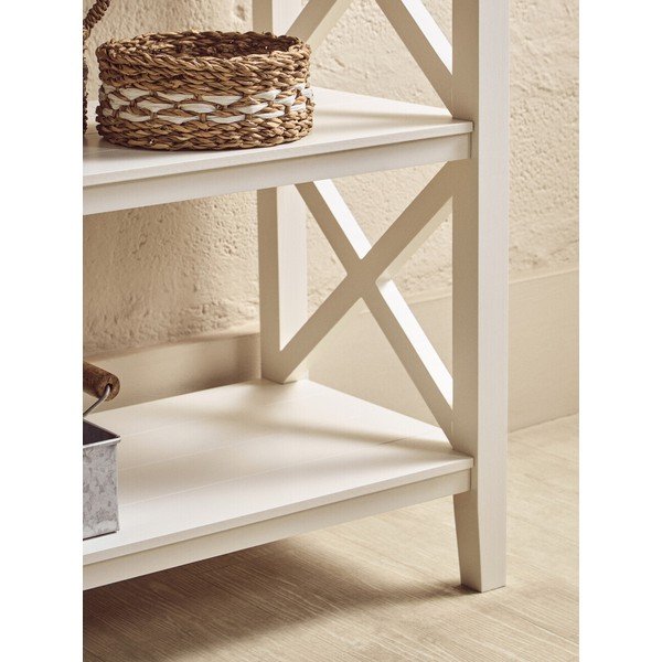 Scaffale bianco in pino massiccio 120x81x40 cm Heritage – Premier Housewares-image-2