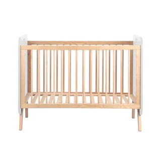 Culla bianca/naturale in pino 60x120 cm Paris - Marckeric