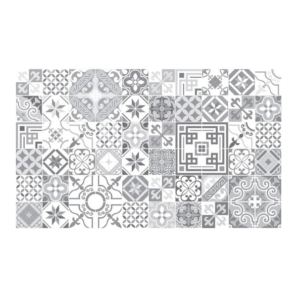 Set di 60 adesivi murali decorativi Shades of Grey, 15 x 15 cm - Ambiance-image-2