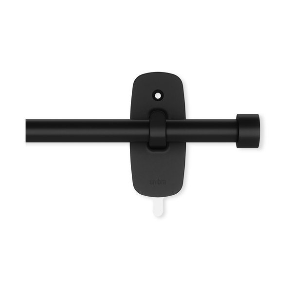 Bastone per tende nero opaco in acciaio regolabile 71 - 121 cm Adhera – Umbra