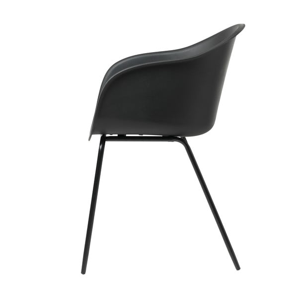 Sedia da pranzo nera Topley - Unique Furniture-image-2