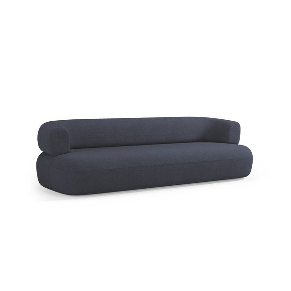 Divano blu scuro con rivestimento in bouclé 226 cm Jenny – Micadoni -image-1