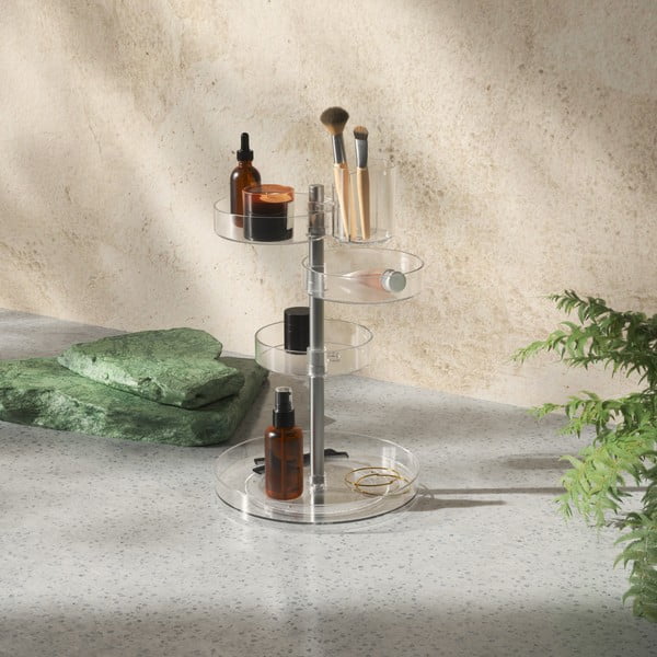 Organizer da bagno in plastica girevole per cosmetici Pirouette - Umbra-image-3
