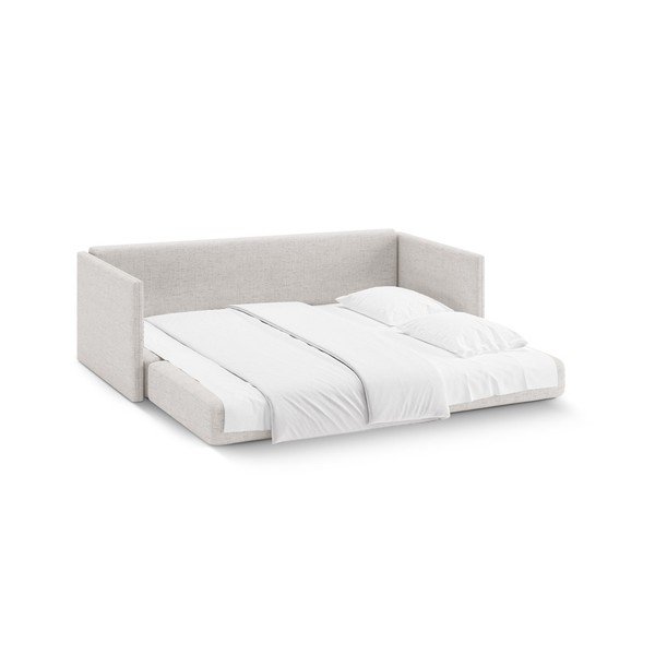 Divano beige allungabile con rivestimento in ciniglia 209 cm Shannon – Cosmopolitan Design-image-3