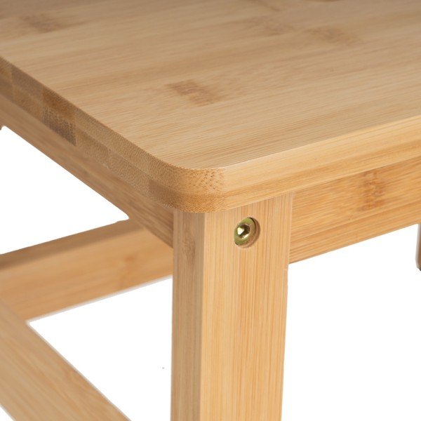 Sgabello di colore naturale in bambù – Casa Selección-image-1