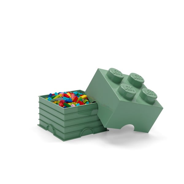 Scatola portaoggetti verde quadrata - LEGO®-image-2