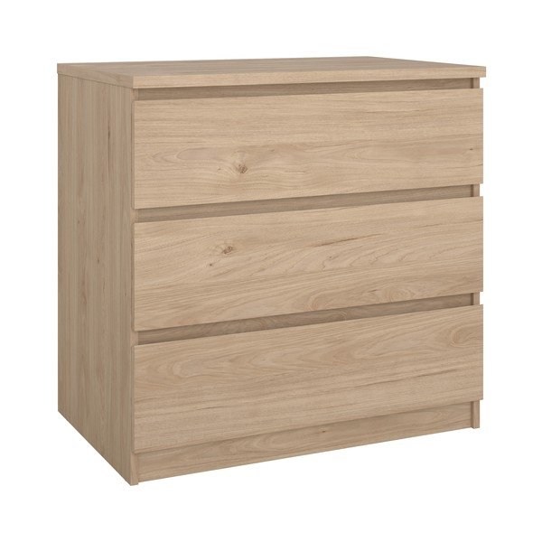 Credenza di colore naturale con effetto rovere 77x76x50 cm Naia – Tvilum